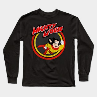 Vintage Mighty Mouse Long Sleeve T-Shirt